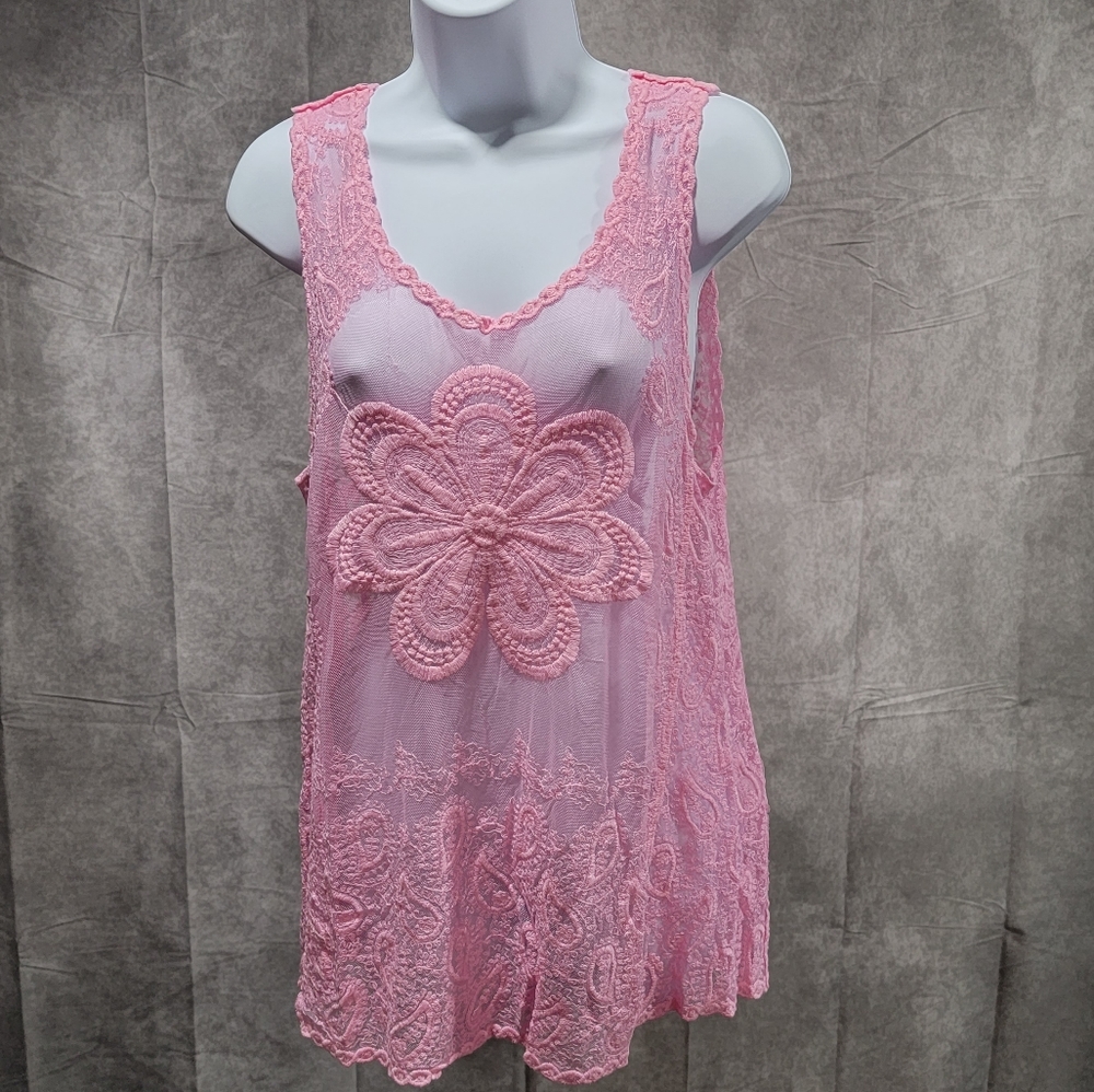 Pink Sheer Tank